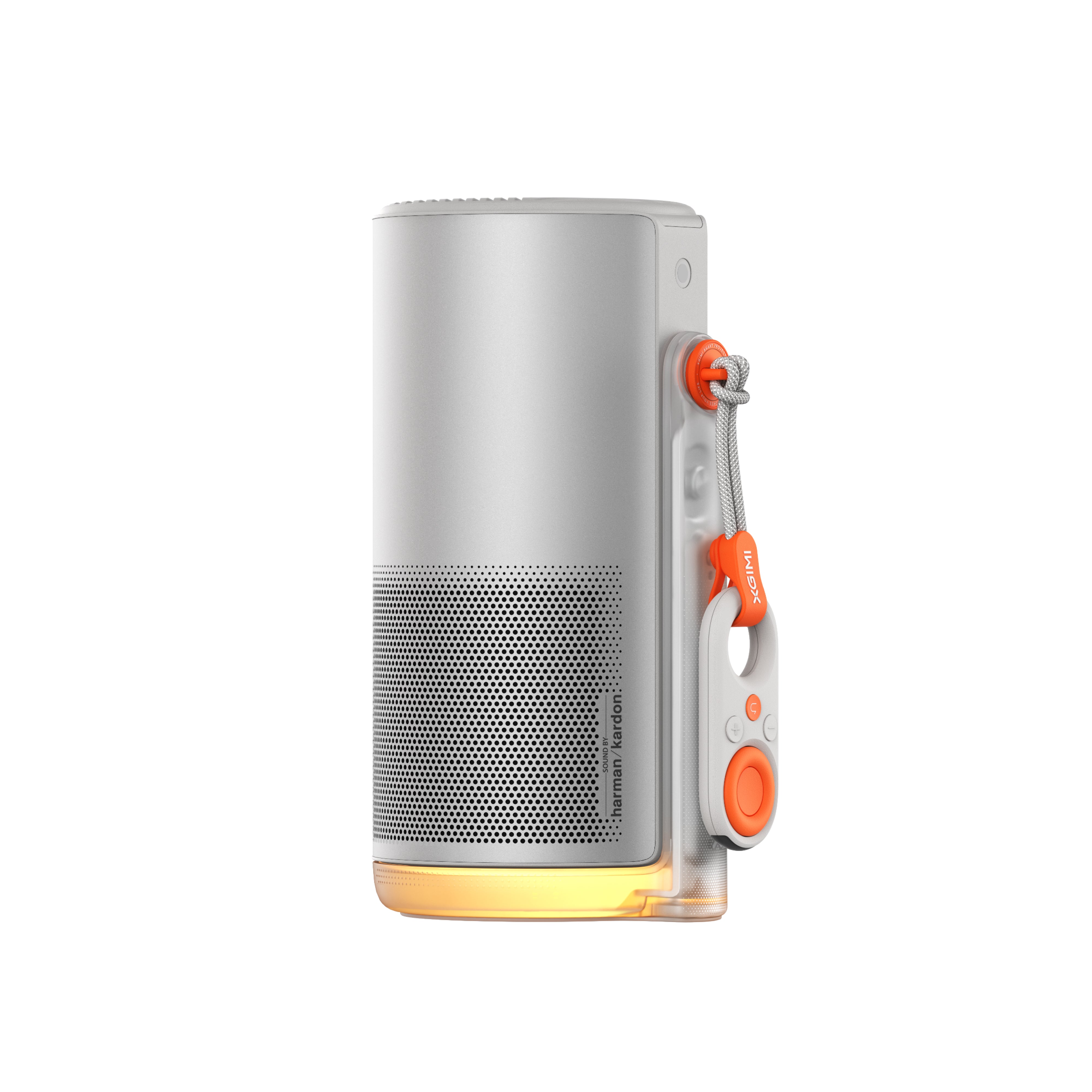 Proyector portátil con batería XGIMI MoGo 4: rendimiento inteligente con resolución HD 1080p, 450 lúmenes ISO, altavoces integrados y sistema de streaming de Google TV con Netflix incluido.