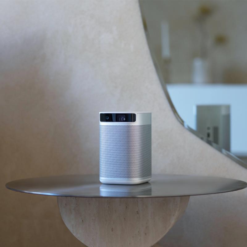 MoGo Pro - pico proyector 1080p - plata - lateral