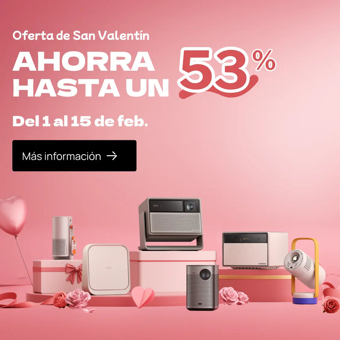 Idea de regalo para San Valentín para cinéfilos y amantes de la tecnología: proyectores de cine inteligentes