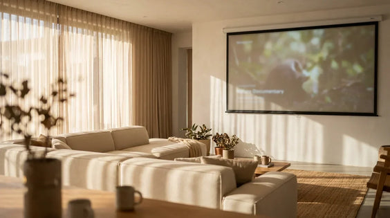 Proyector de día: cómo ver películas en una sala luminosa sin cerrar las cortinas