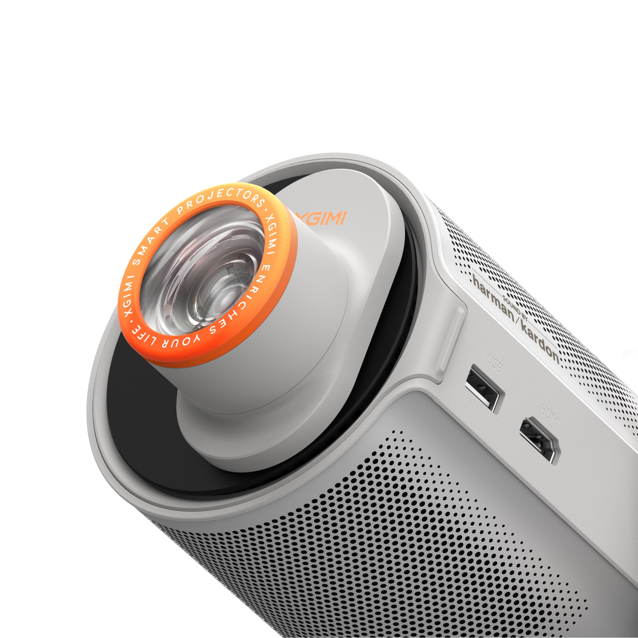 El XGIMI MoGo 4 es un proyector portátil con batería recargable. Además, incluye el filtro creativo magnético 
