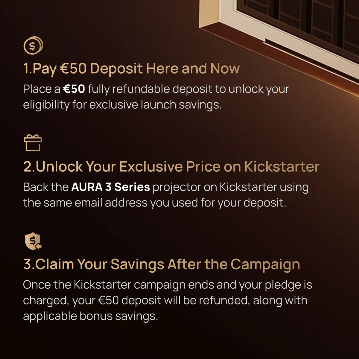 AURA 3 Series - Deposit Reservation